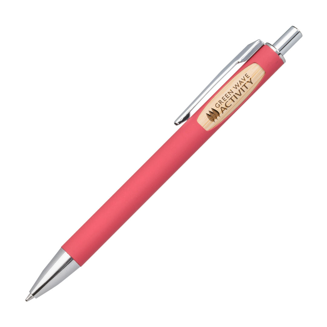 Sylvia Clicker Pen w/Bamboo Accent