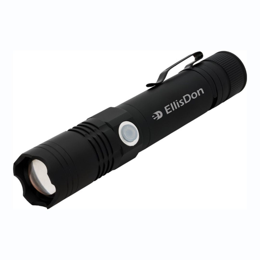 Lampe de poche rechargeable 3 W avec mise au point en aluminium