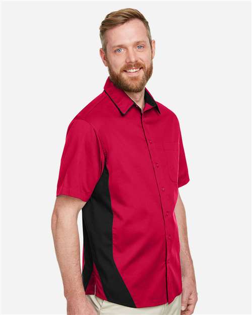 Chemise à manches courtes colorblock Flash IL pour homme