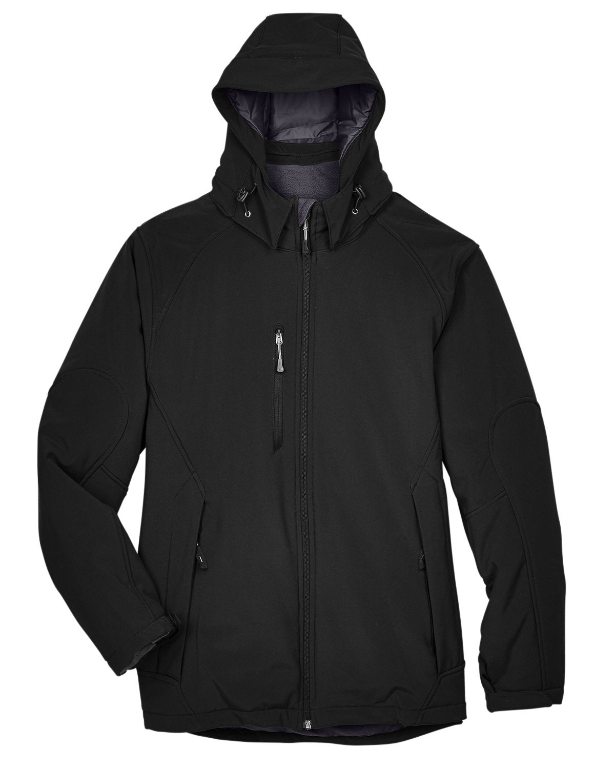 Men's Glacier Insulated Three-Layer Fleece Bonded Soft Shell Jacket with Detachable Hood