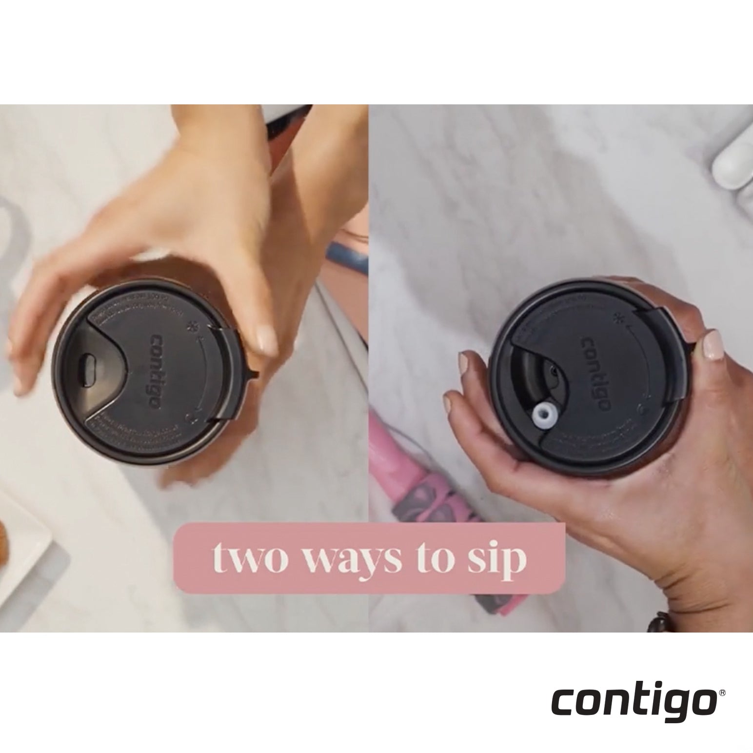 Contigo® Uptown™ Dual-Sip SS Tumbler 18oz