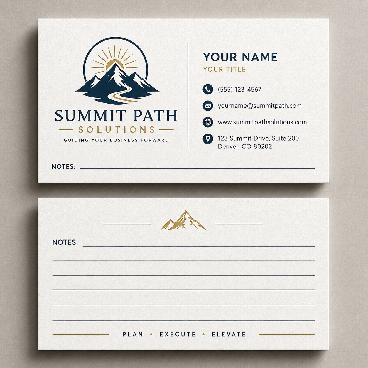 Writable 14pt Business Cards