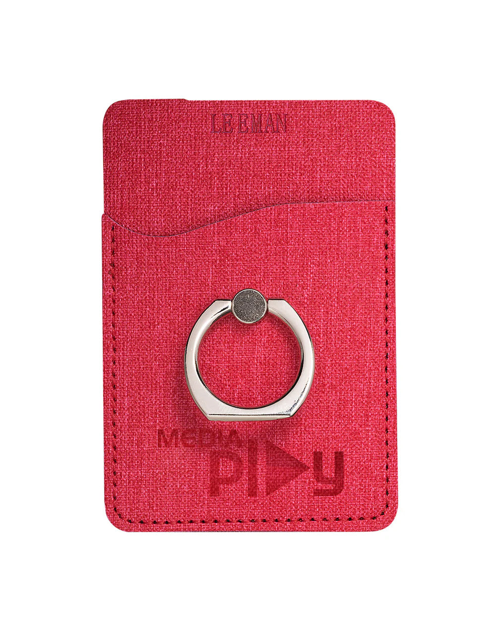RFID Phone Pocket With Metal Ring Phone Stand