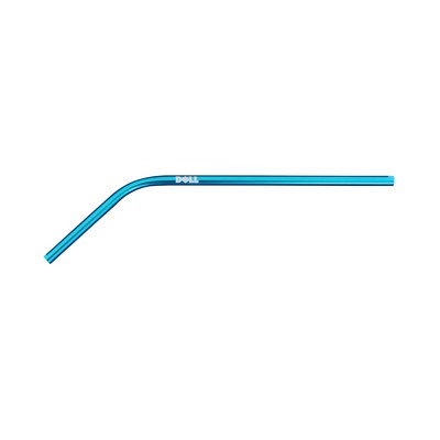 Single anodized aluminum straw - Bent (6mm)
