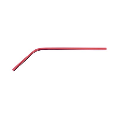 Single anodized aluminum straw - Bent (6mm)