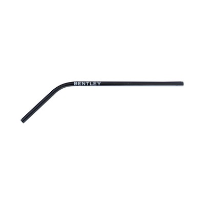Single anodized aluminum straw - Bent (6mm)