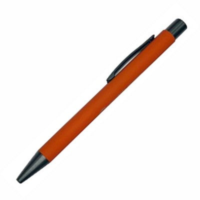 Comfort Rubberized Style Plunger Action Aluminum Pen