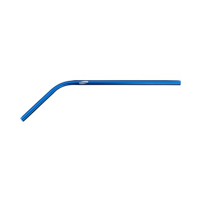 Single anodized aluminum straw - Bent (6mm)
