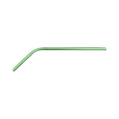 Single anodized aluminum straw - Bent (6mm)