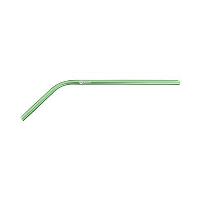 Single anodized aluminum straw - Bent (6mm)