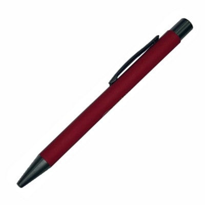 Comfort Rubberized Style Plunger Action Aluminum Pen