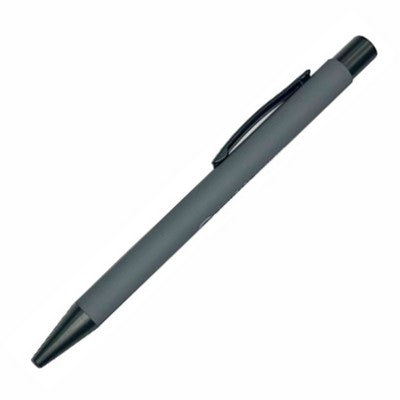 Comfort Rubberized Style Plunger Action Aluminum Pen