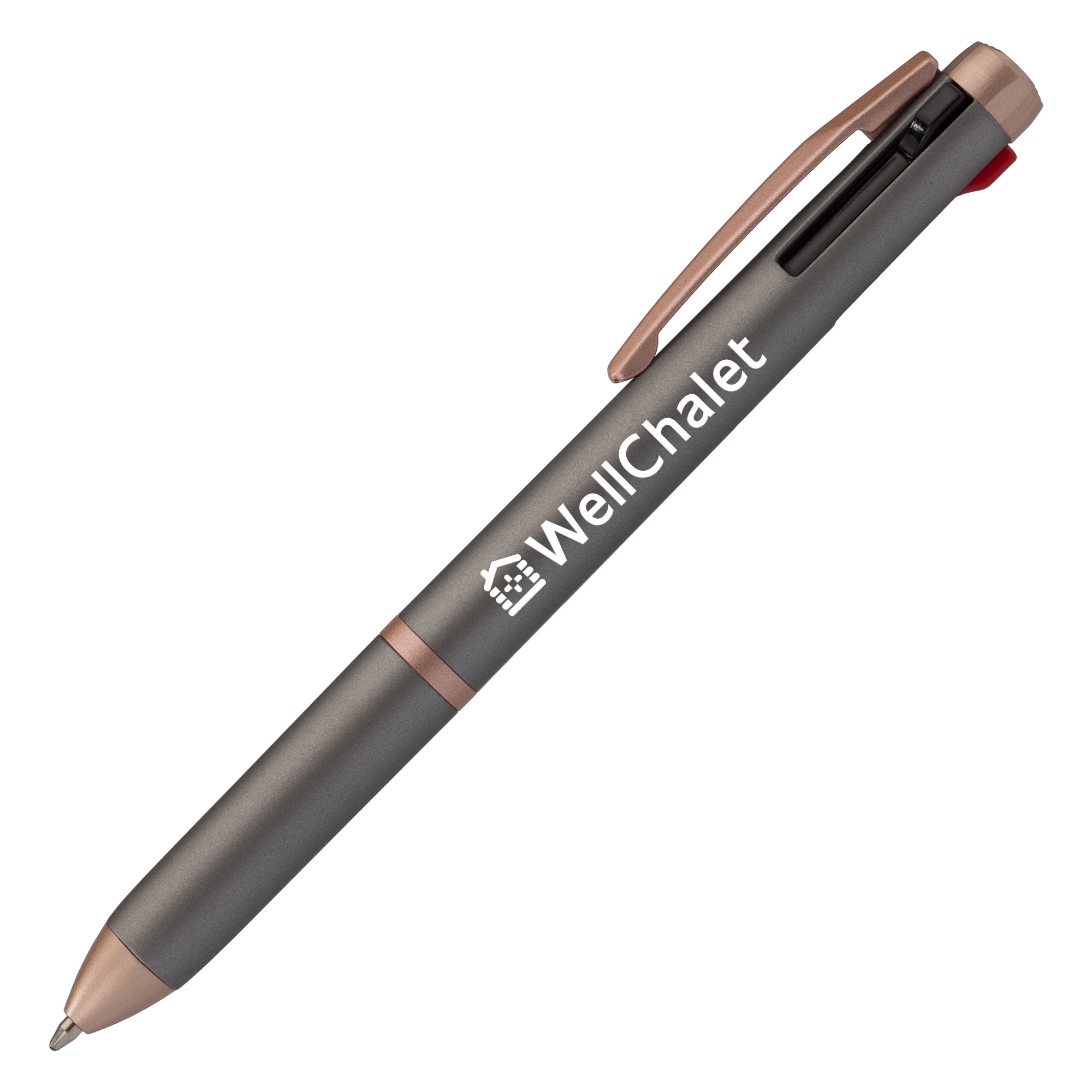 Trio Rose Gold Multi-Ink Pen