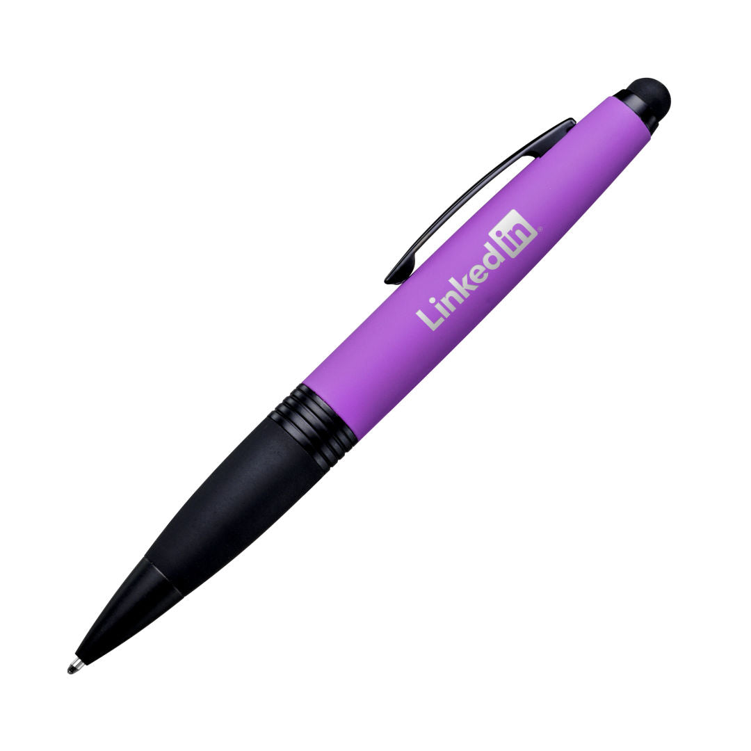 Stylo métallique Munro Twist avec stylet