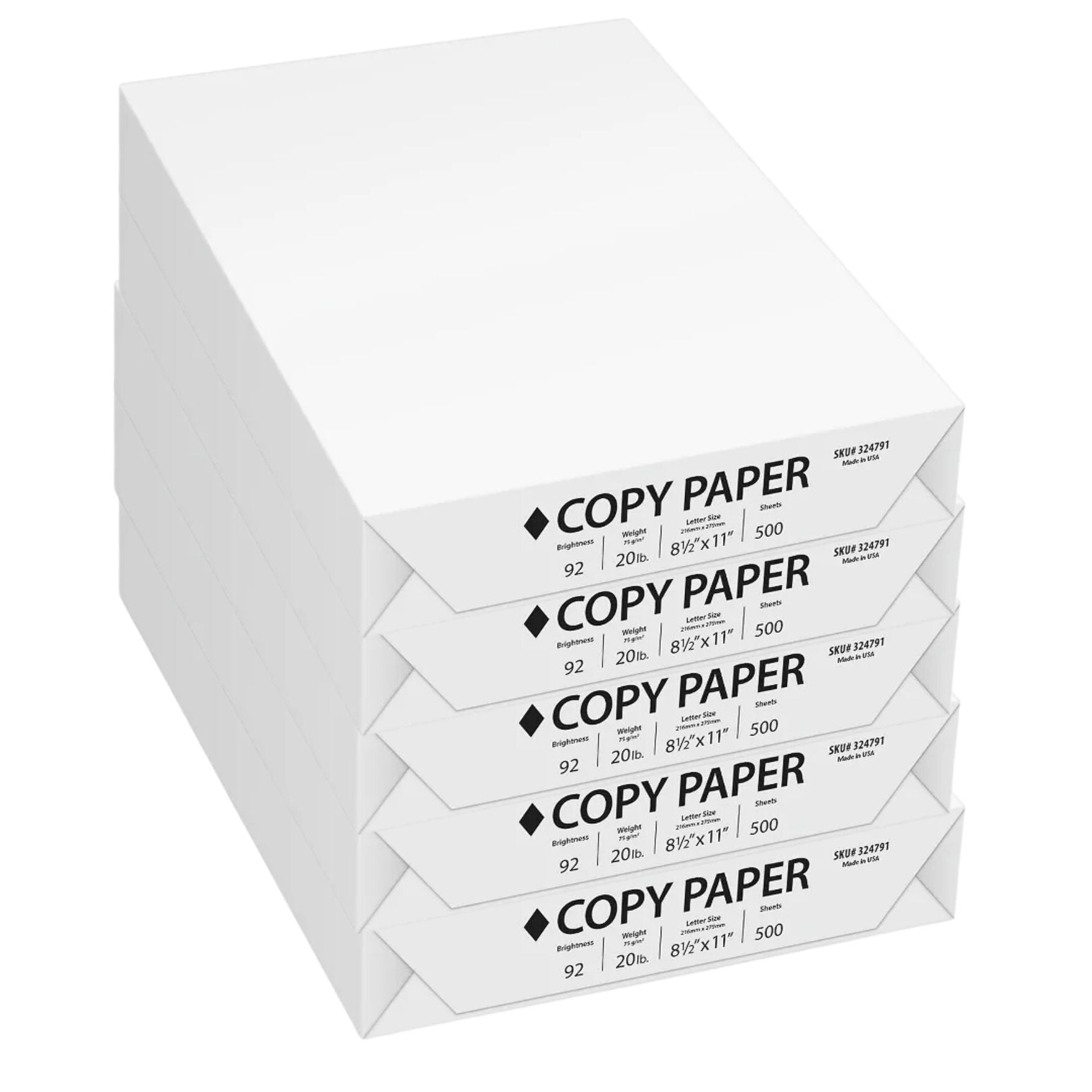 Copy Paper 20lb-8.5" x 11"-White