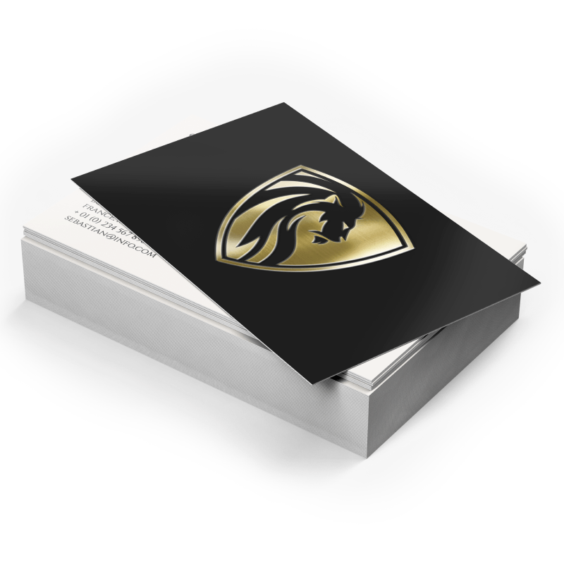 Premium Gold / Silver Foil Raised Business Cards