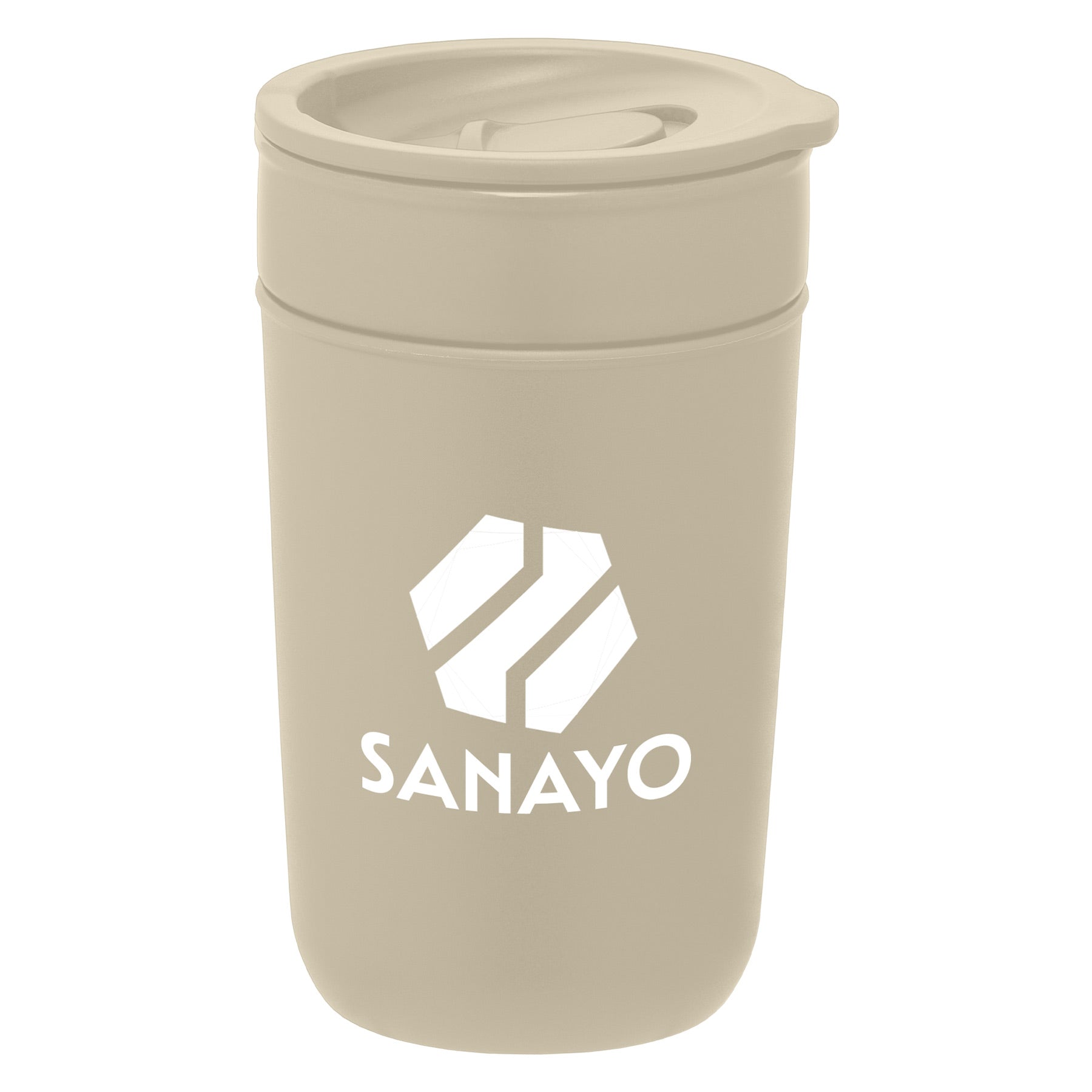 Danube - 12 oz. Ceramic Tumbler with Recycled Plastic Exterior & Lid
