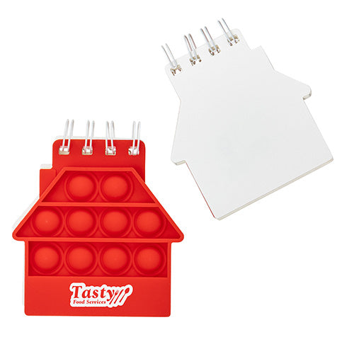 House Spiral Notebook Push Pop