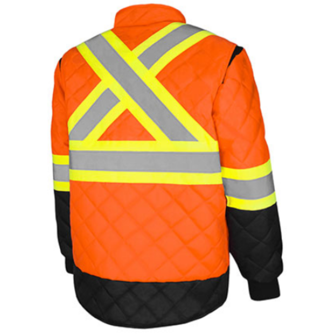 Quilted Freezer Jacket, 4" Refl. Tape