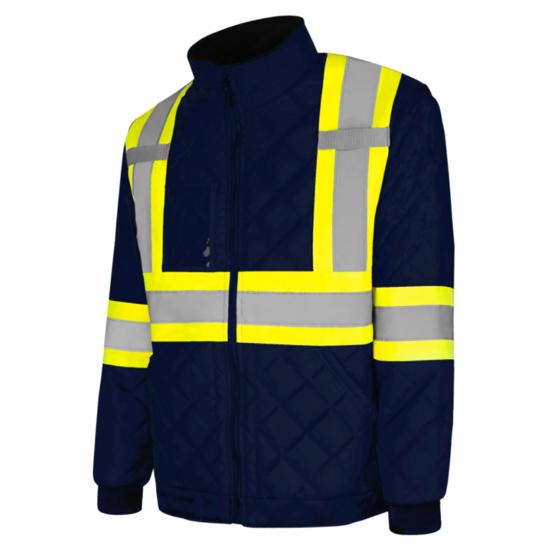 Quilted Freezer Jacket, 4" Refl. Tape