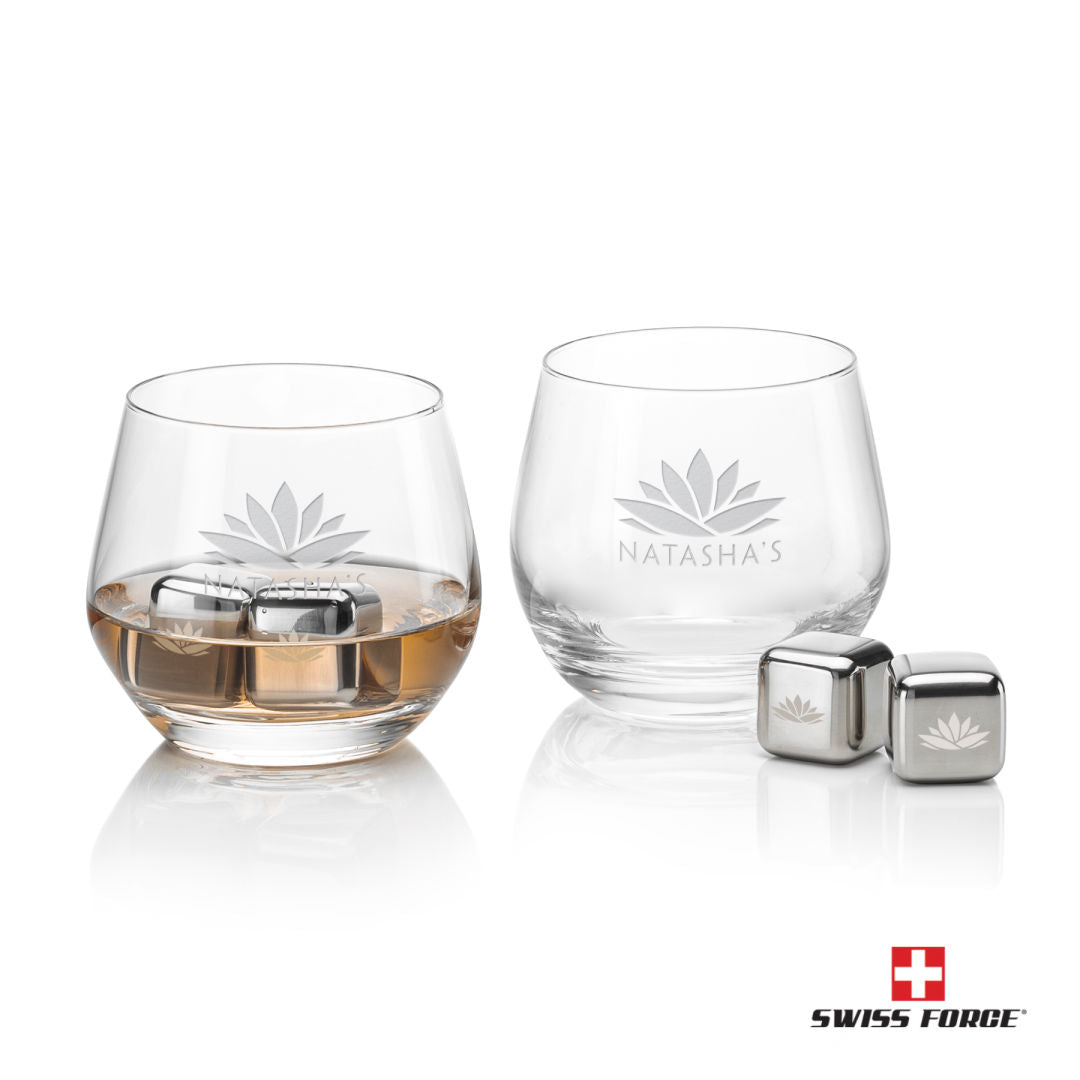 Swiss Force® S/S Ice Cubes & 2 Bexley On The Rocks-11.5oz