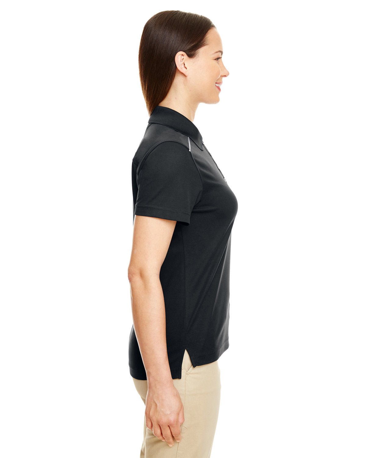 Core 365 Ladies' Radiant Performance Piqué Polo with Reflective Piping