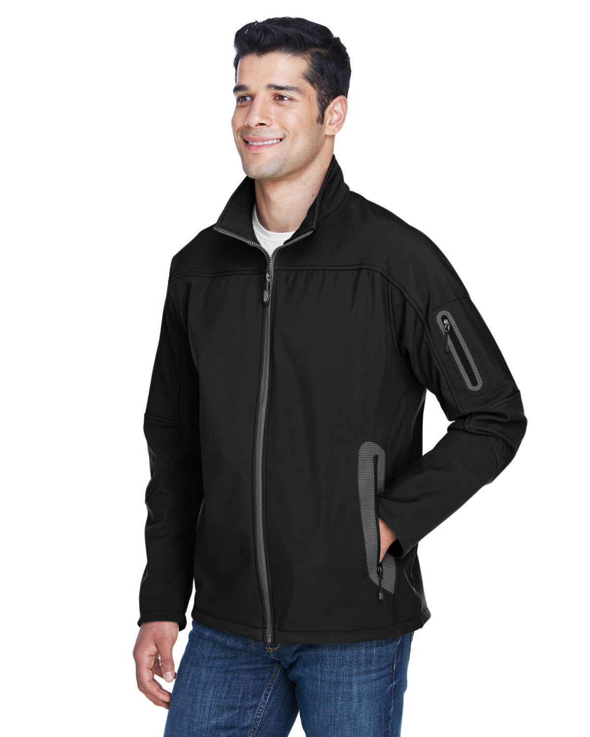 Men's Three-Layer Fleece Bonded Soft Shell Technical Jacket