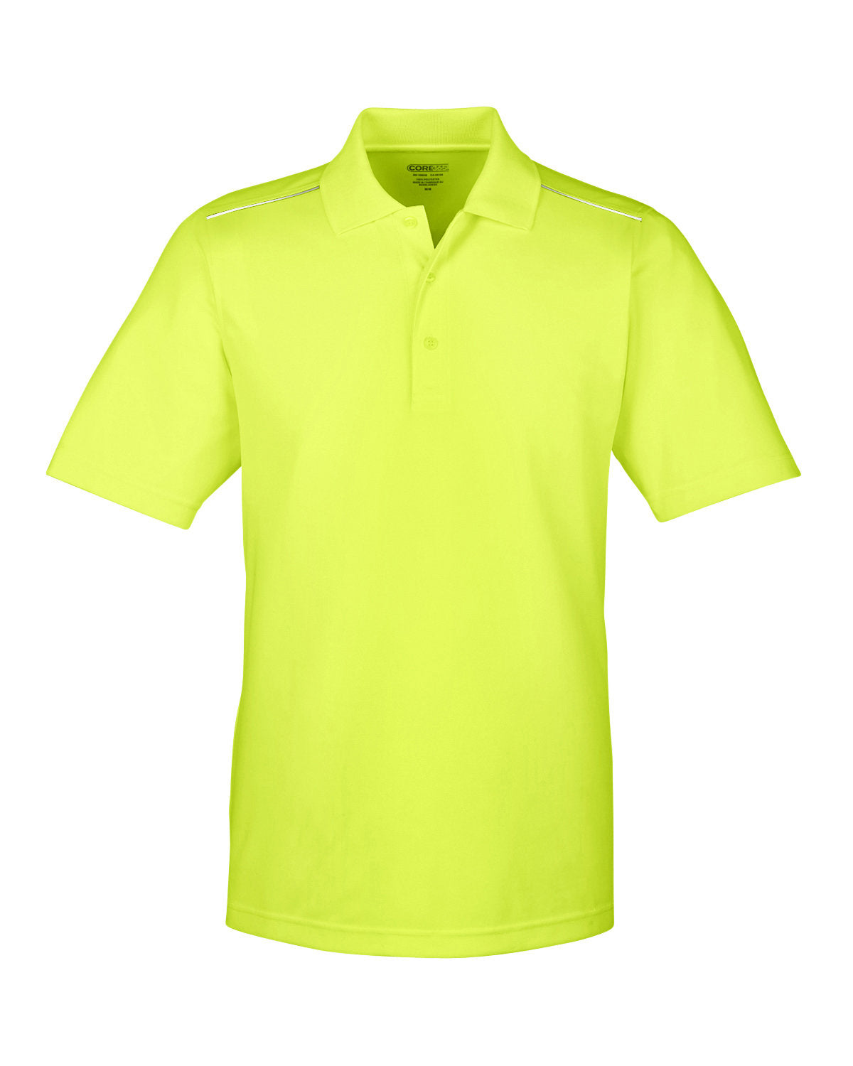 Polo piqué Core 365 Radiant Performance pour homme avec passepoil réfléchissant