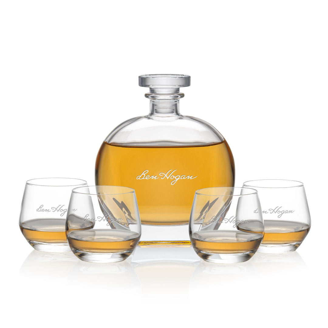 Bexley Decanter Set-4 OTR Glasses