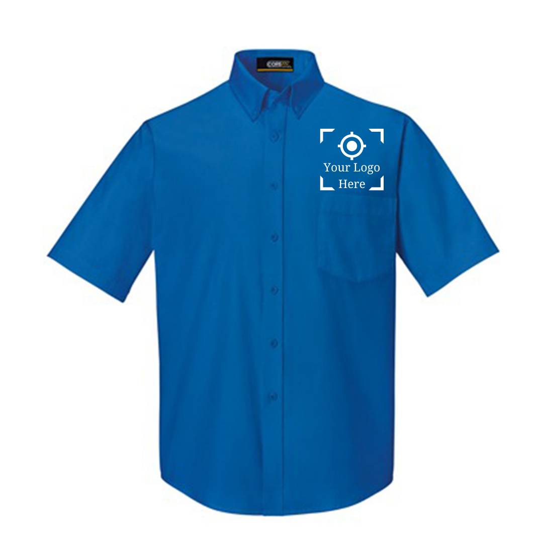 Chemise en sergé à manches courtes Optimum