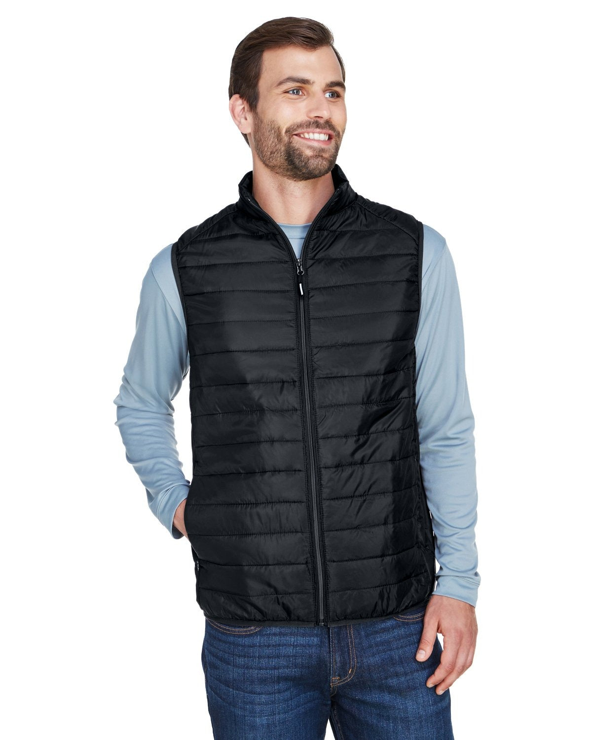Men's Prevail Packable Puffer Vest - Klean Hut