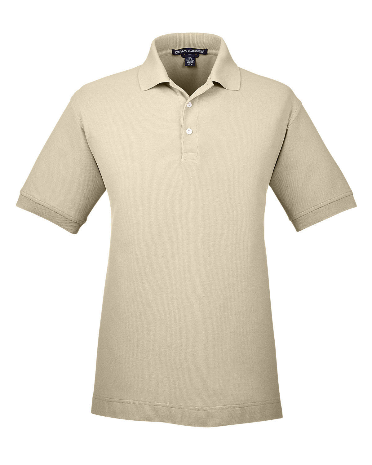 Devon & Jones Men's Pima Piqué Short-Sleeve Polo