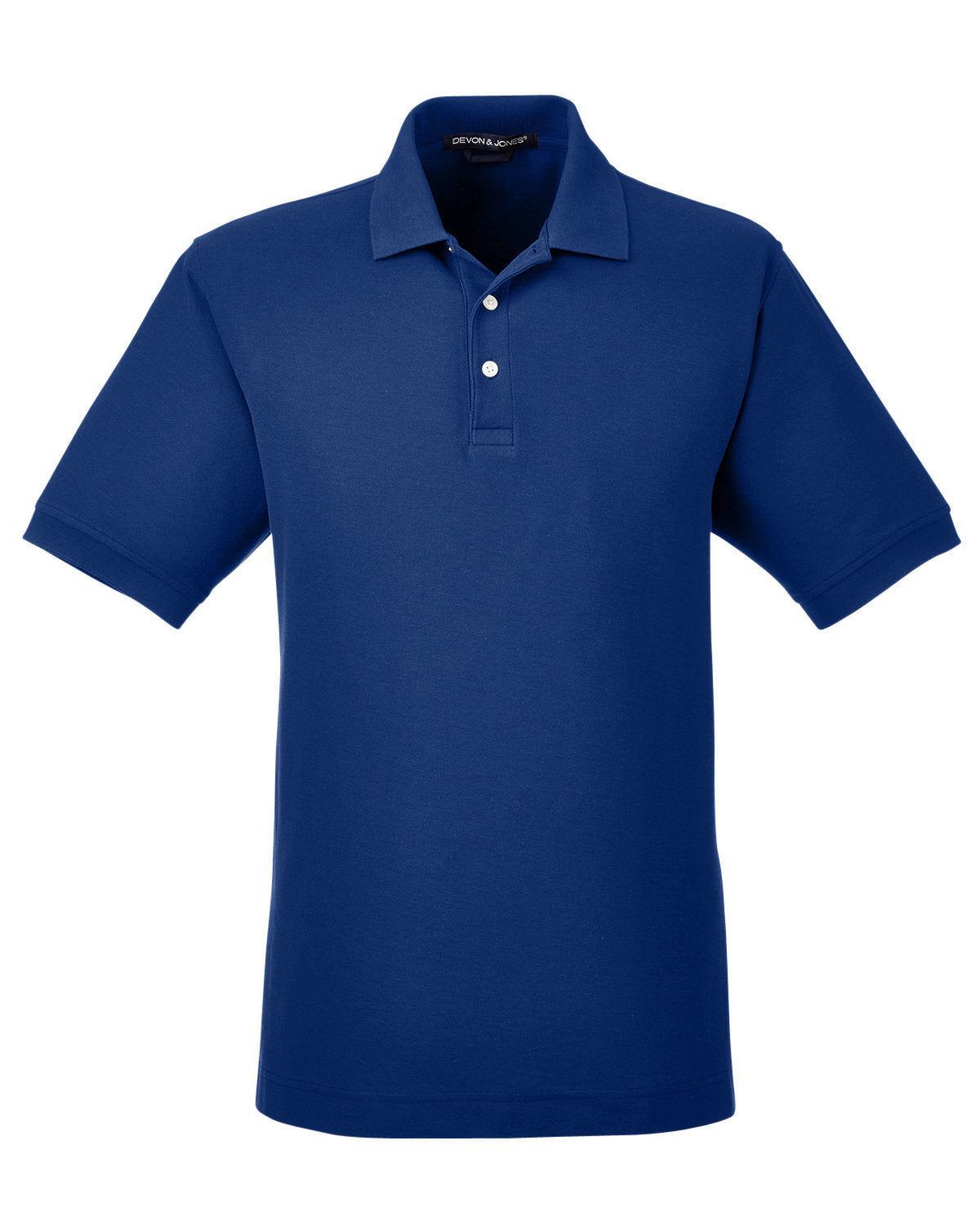 Devon & Jones Men's Pima Piqué Short-Sleeve Polo