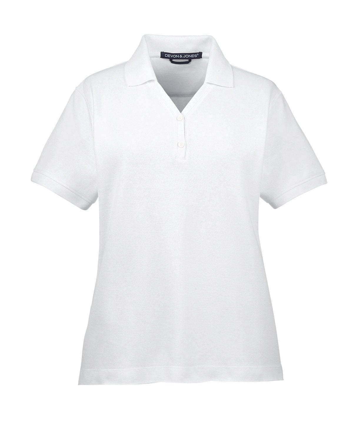 Devon & Jones Ladies' Pima Piqué Short-Sleeve Y-Collar Polo - Klean Hut