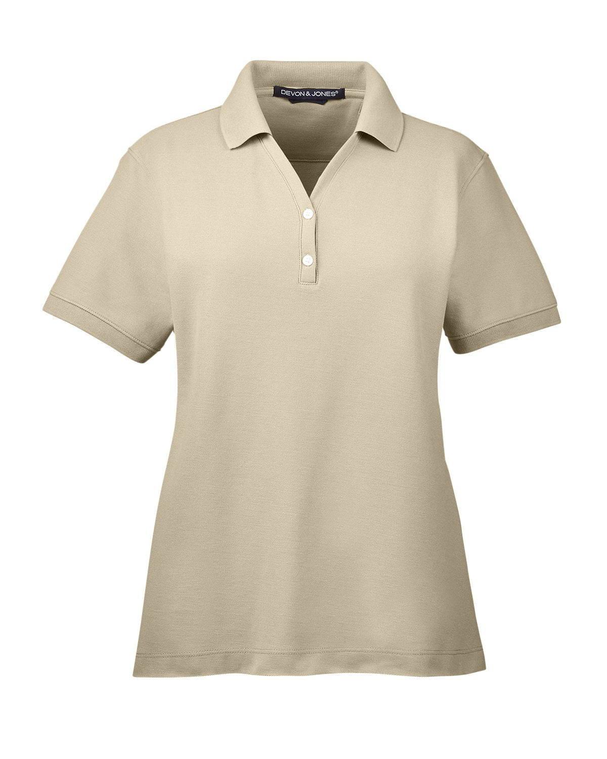 Devon & Jones Ladies' Pima Piqué Short-Sleeve Y-Collar Polo - Klean Hut
