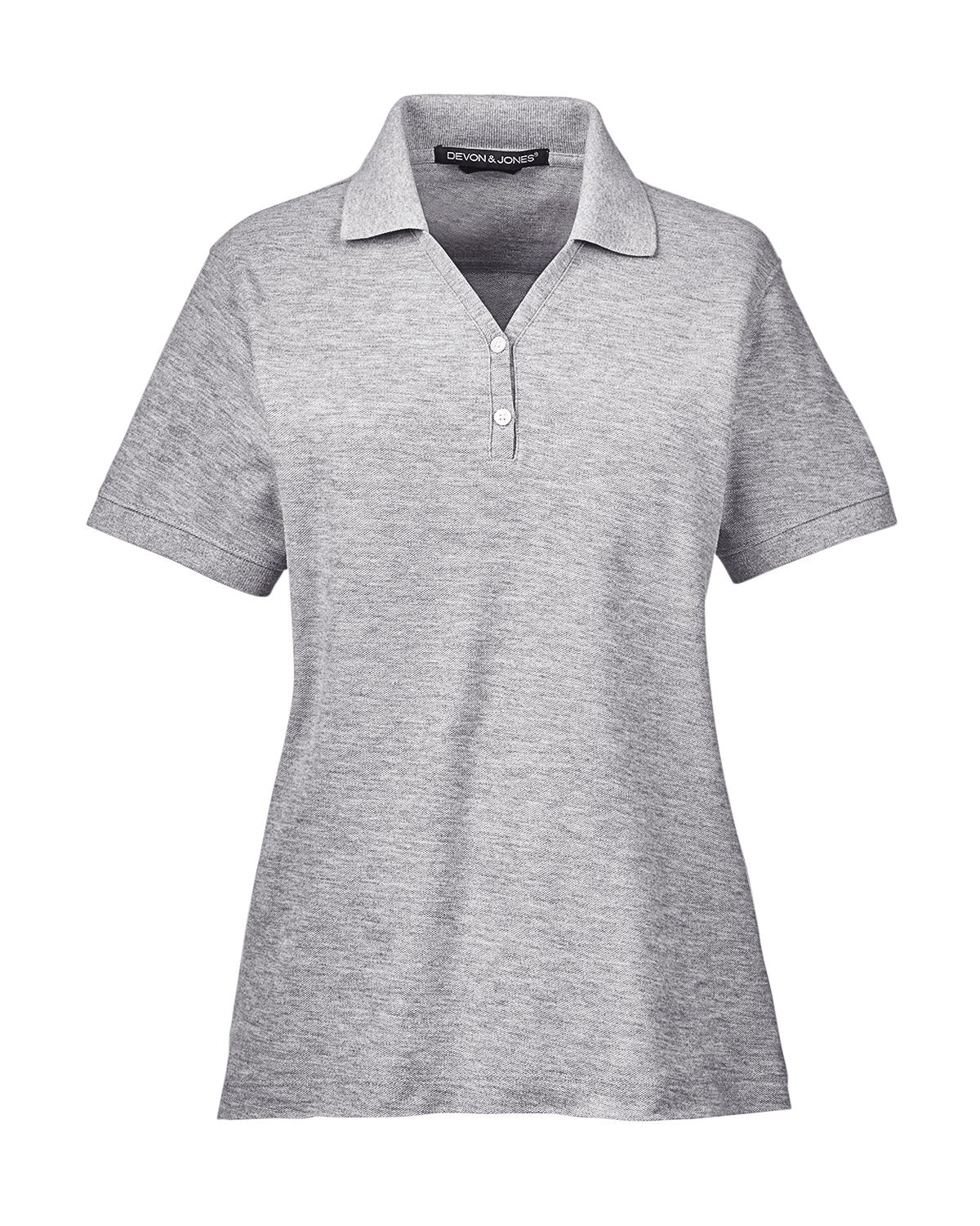 Devon & Jones Ladies' Pima Piqué Short-Sleeve Y-Collar Polo - Klean Hut
