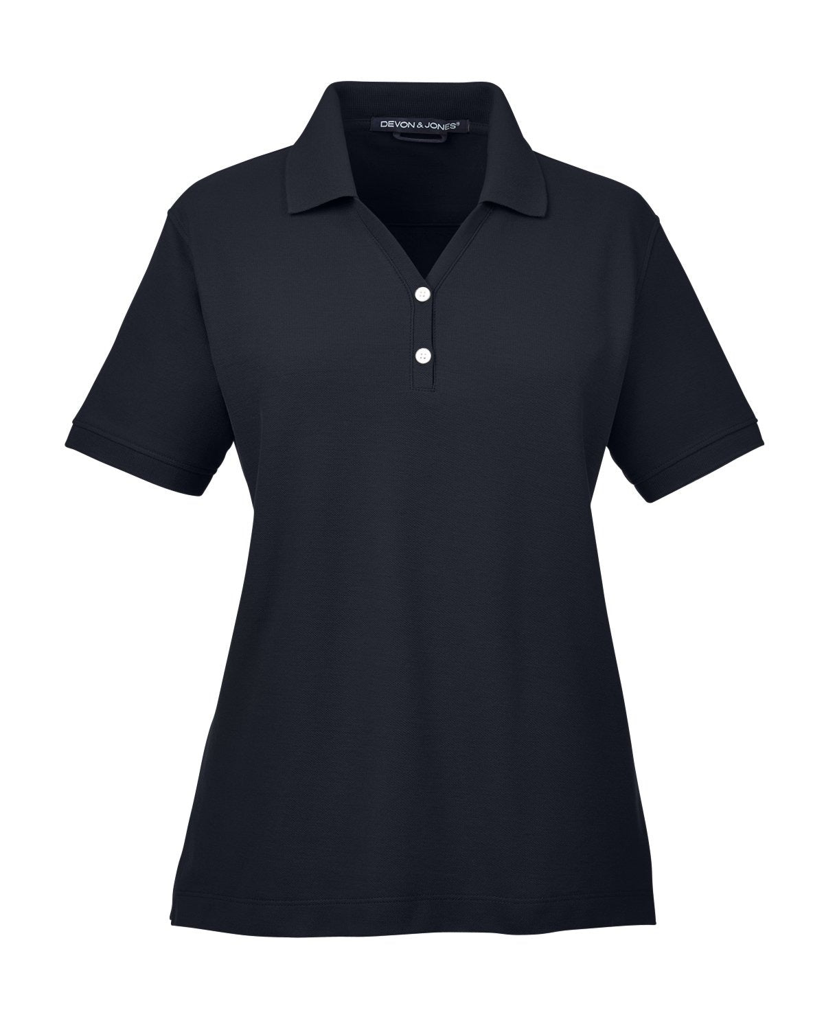 Devon & Jones Ladies' Pima Piqué Short-Sleeve Y-Collar Polo - Klean Hut
