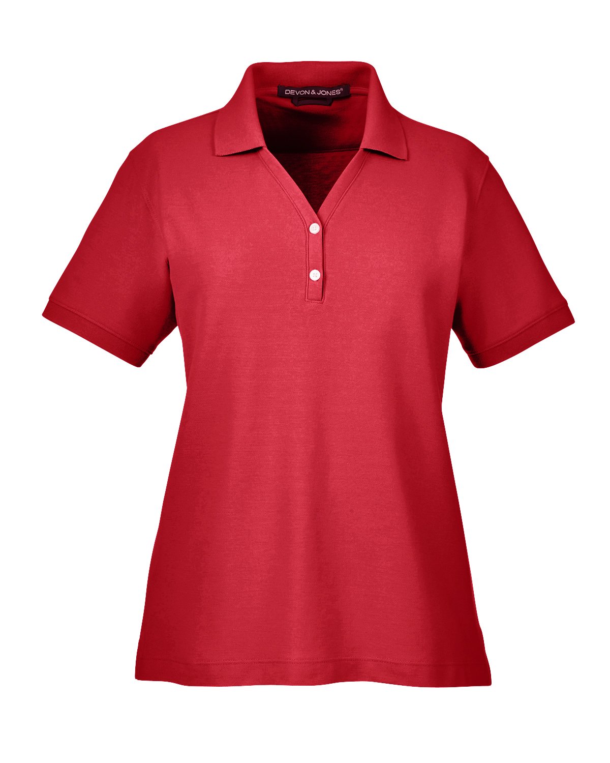 Devon & Jones Ladies' Pima Piqué Short-Sleeve Y-Collar Polo - Klean Hut