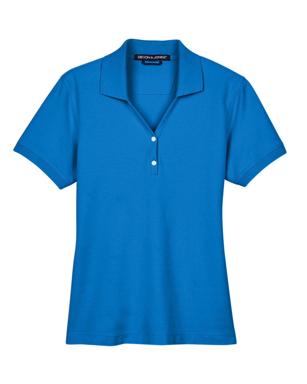 Devon & Jones Ladies' Pima Piqué Short-Sleeve Y-Collar Polo - Klean Hut