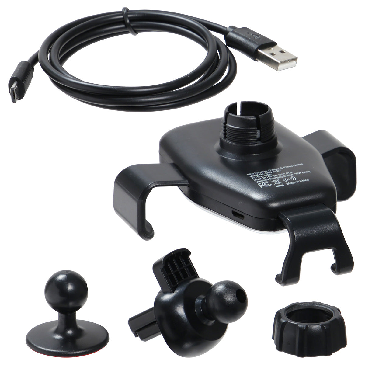Auto Vent/Dashboard 10W Wireless Charger and Phone Holder