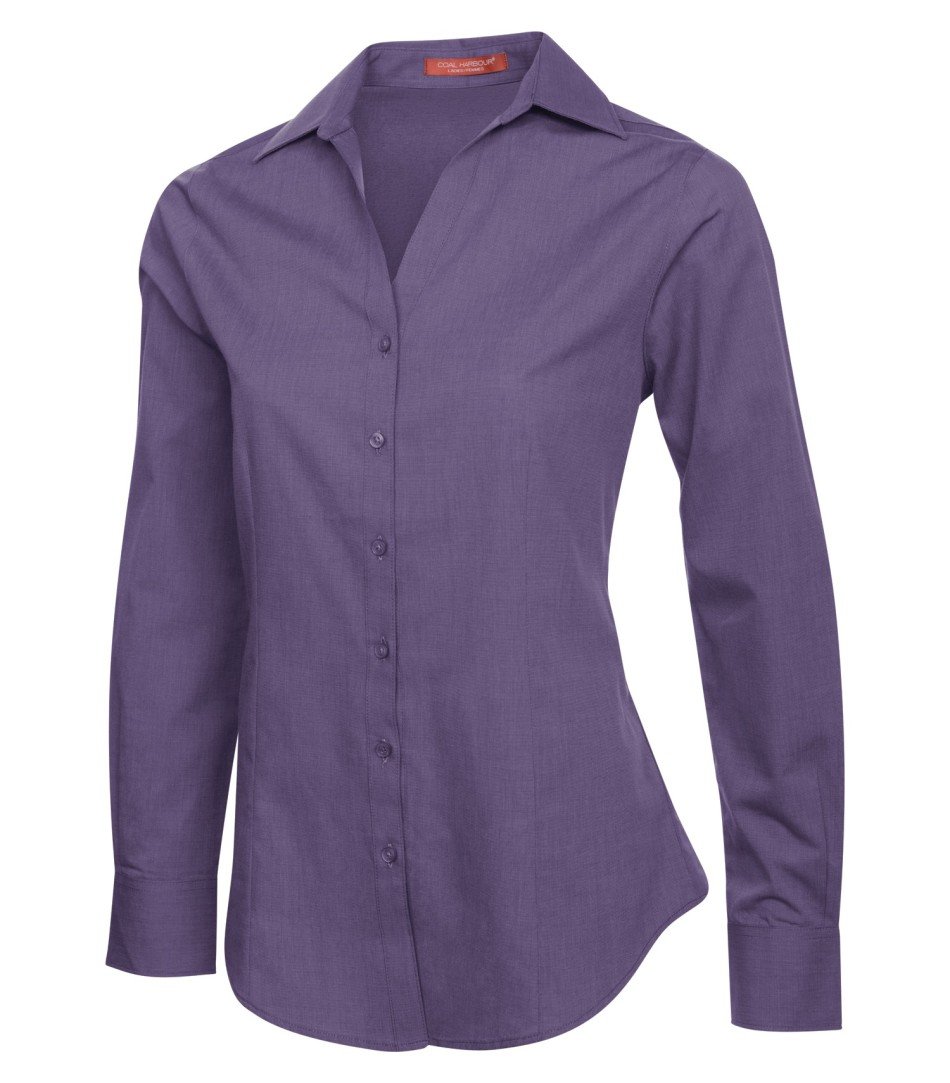 COAL HARBOUR® TEXTURED LADIES' WOVEN SHIRT. - Klean Hut