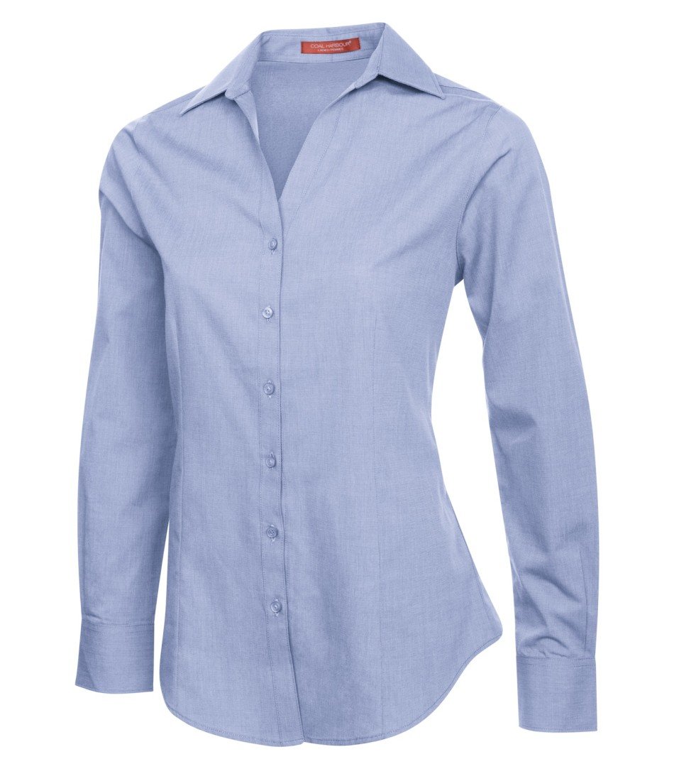 COAL HARBOUR® TEXTURED LADIES' WOVEN SHIRT. - Klean Hut
