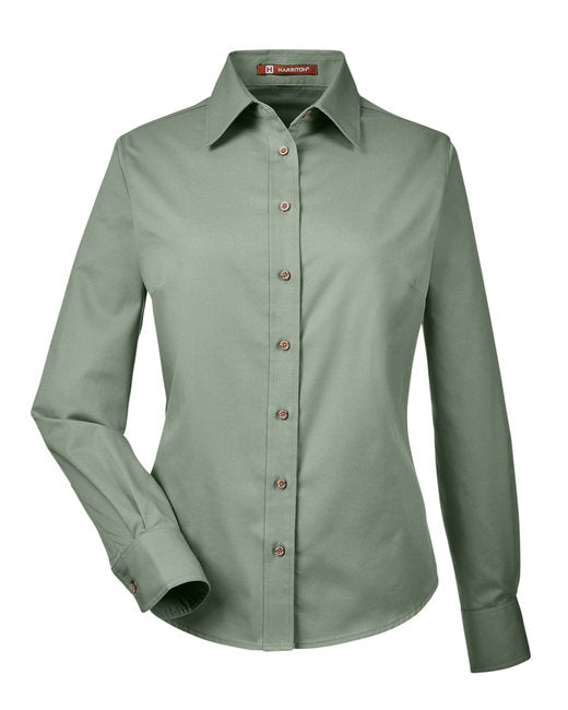 Easy Blend™ Long-Sleeve Twill Shirt with Stain-Release