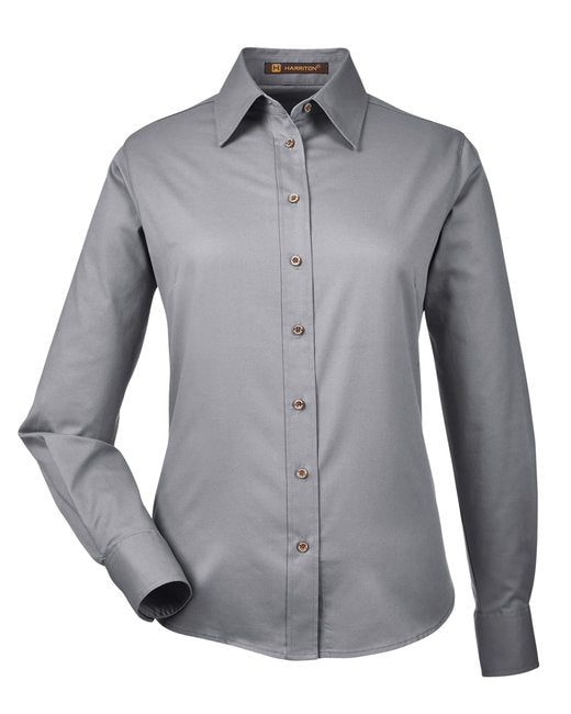 Easy Blend™ Long-Sleeve Twill Shirt with Stain-Release