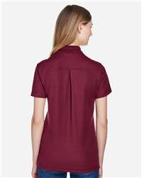 Devon & Jones Crown Lux Performance™ Ladies' Plaited Polo