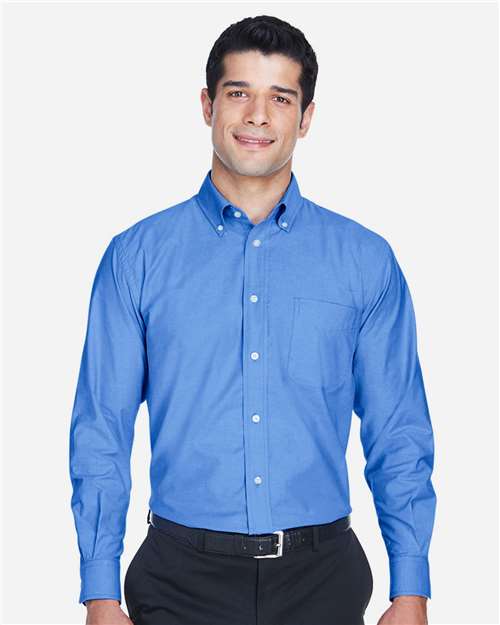 Men's Long-Sleeve Oxford with Stain-Release