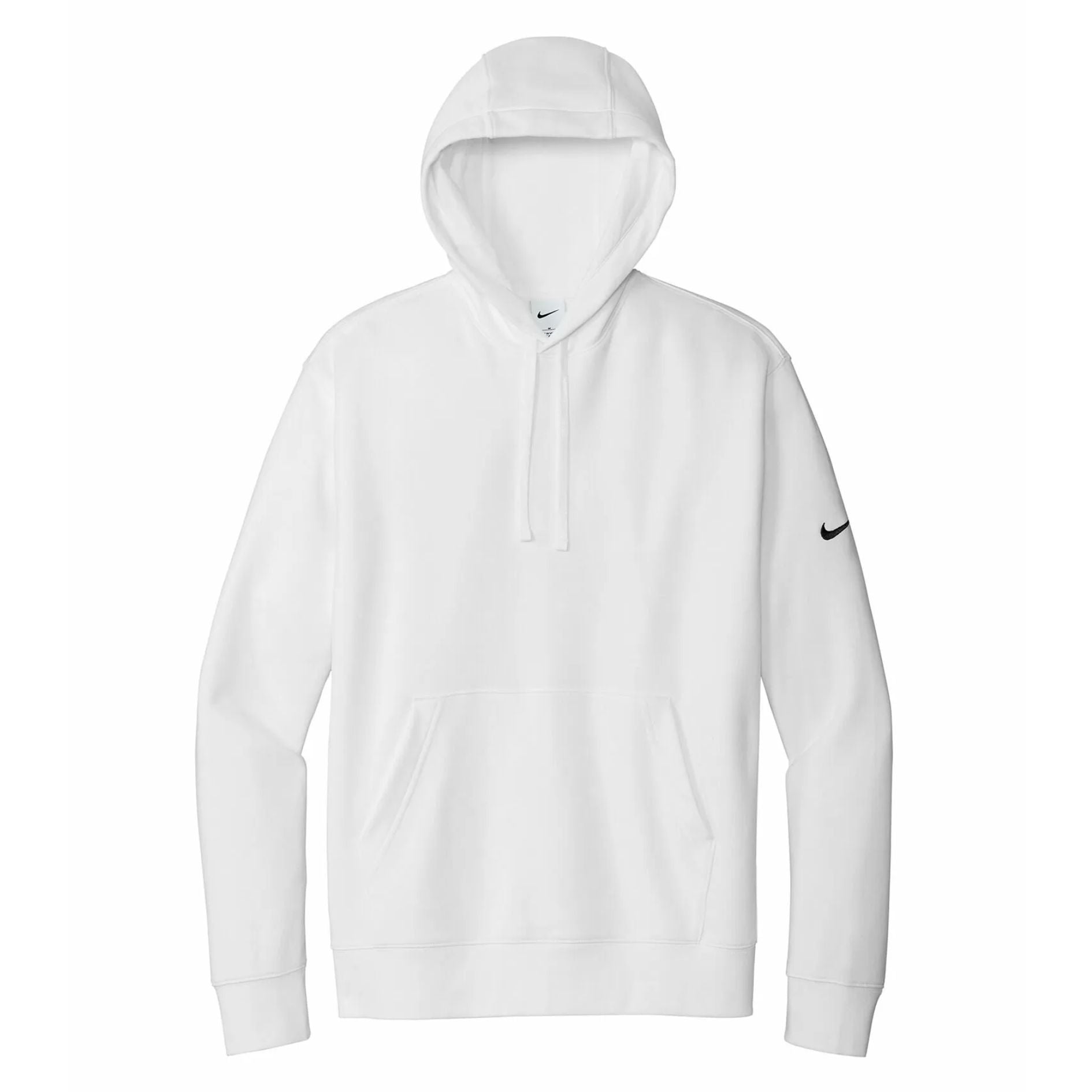 NIKE CLUB FLEECE SLEEVE SWOOSH PULLOVER HOODIE.