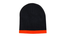 Charger l&#39;image dans la galerie, Roll Down Two Tone Acrylic Beanie - Toque
