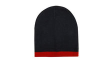 Load image into Gallery viewer, Roll Down Two Tone Acrylic Beanie - Toque
