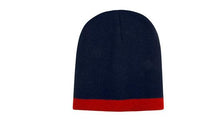 Load image into Gallery viewer, Roll Down Two Tone Acrylic Beanie - Toque
